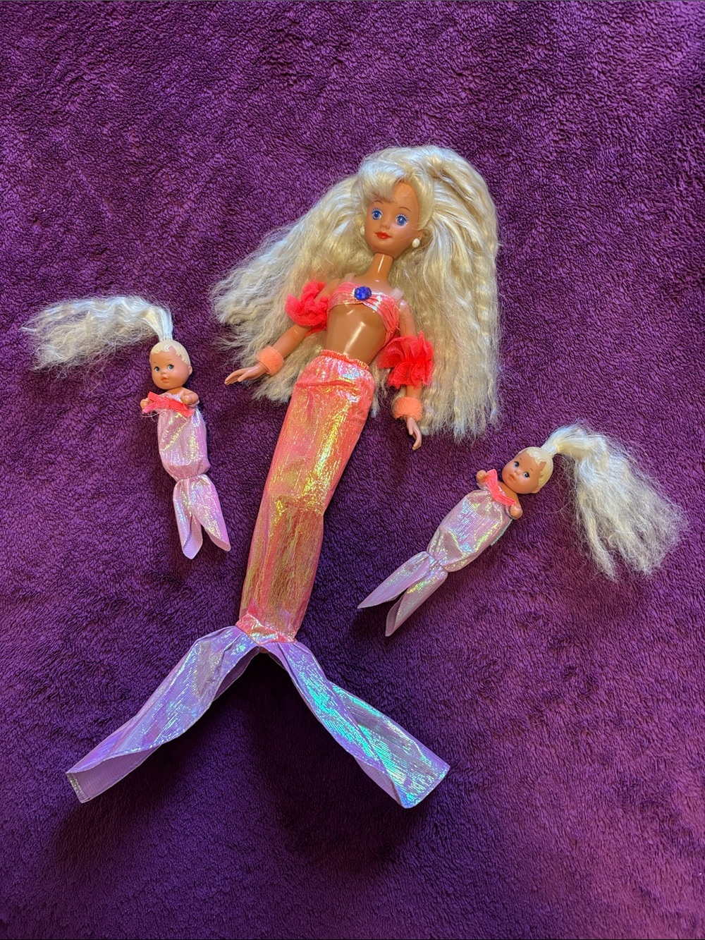 Vintage 90’s Mermaid Skipper And The Sea Twins #10506 Barbie Doll Set
